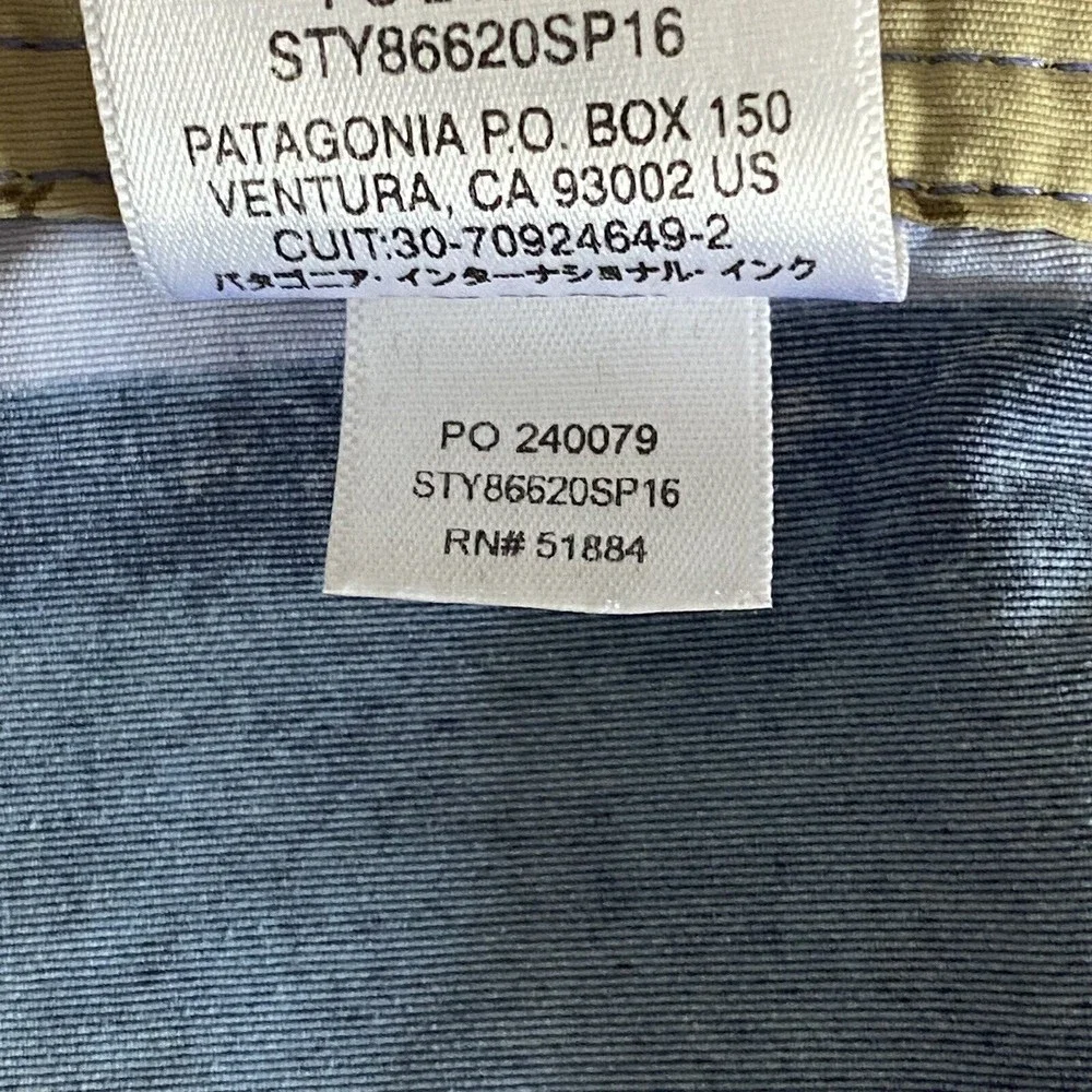 PATAGONIA Mens Blue Board Shorts Swim Trunks Size 36 Common Threads Outdoors
